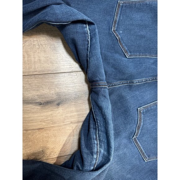 Old Navy Power Straight Womens Dark Wash Jeans Size 20 Cotton/Polyester Blend - Picture 11 of 11